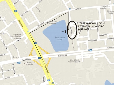 Regata Istropolitana - parkování