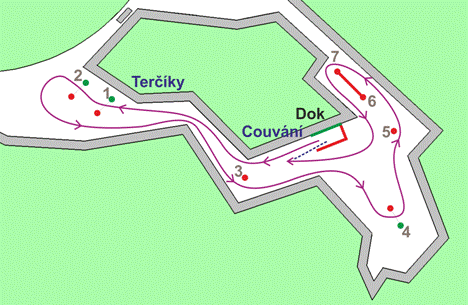 Soutěžní trať pro modely hasičských lodí