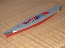 Trup Bismarcku s položenou palubou