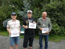 Výherci divácké ankety: 2. Jaroslav Jína, 1. Jiří Řezníček a 3. Jiří Voráček