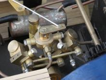 A pohled na odpojený parní stroj