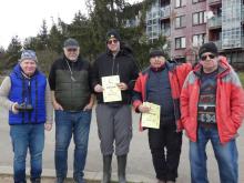 Footynáři Ladislav Filák, Jiří Šejvl, ladous, Vladimír Synek a Mirek Filip