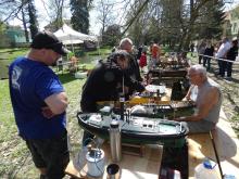 Ondřej Švec, Juraj Karolus a sedící Jiří Voráček 