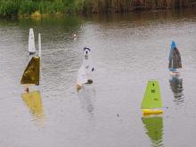 Plachetnice Footy na vodě