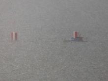 V Ledenicích byl chvilku slejvák, což jízdám skrz vrcholovku nebránilo, jak dokládá Stanislav Jakeš.