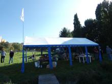 Stan po celý den poskytoval naštěstí jen stín.