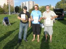 Footy v Čechách 2023: 3. Jiří Šejvl, 1. Vladimír Synek v zastoupení a 2. Radoš Křemen