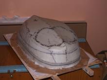 Laminování druhé části - k palubě