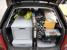 Podobně to vypadalo ve většině přítomných vozidel.