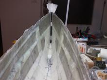 Na špici bylo provedeno extra vyztužení z důvodů pevnosti trupu.