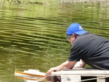 Lubomír Boček vypouští EX-500.