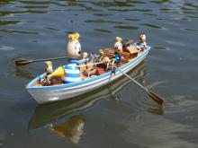 Také Jan Lhota mezi nás zavítal s veslicí a dalšími modely jen v sobotu.