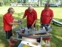 Příprava před jízdou v Netolicích