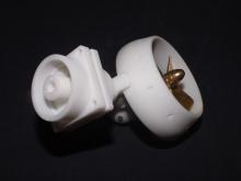 V horní části bude kuličkové ložisko a kolo řemenice pro natáčení Z-pohonu