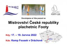 Mistrovství ČR plachetnic Footy 2022 - volná chatka